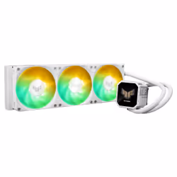 ASUS TUF Gaming LC III 360 ARGB LCD White Edition, All-in-one liquid cooler, 12 cm, White