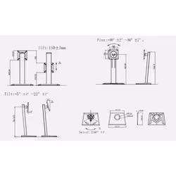 Hannspree 80-04000014G000 monitor mount / stand 71.1 cm (28") Desk - Additional view 7