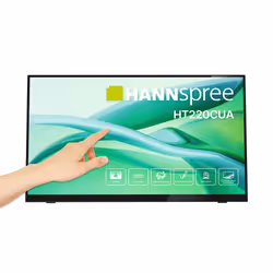 Hannspree HT220CUA, 54.5 cm (21.4"), 1920 x 1080 pixels, Full HD, LED, 6 ms, Black