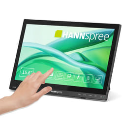 Hannspree HT165HPB Monitor 15.6 inch Full HD IPS touch Black touchscreen