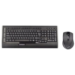 A4Tech 9300F keyboard Mouse included RF Wireless QWERTY English Black