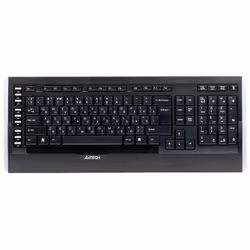 A4Tech 9300F keyboard Mouse included RF Wireless QWERTY English Black