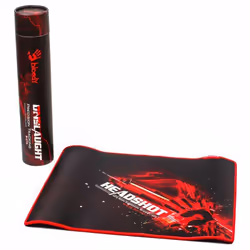 A4Tech B-070 Bloody, Black, Red, White, Image, Fabric, Rubber, Non-slip base, Gaming mouse pad