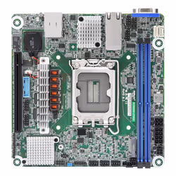 Asrock EC266D2I-2T/AQC, Intel, LGA 1700, Intel® Pentium® Gold, Intel® Xeon®, Intel Xeon E, LGA 1700, DDR5-SDRAM, 32 GB