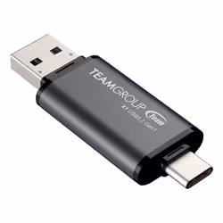 Team Group X1 USB 3.2 Gen1 USB flash drive 64 GB USB Type-A / USB Type-C 3.2 Gen 1 (3.1 Gen 1) Black, Grey - Additional view 3