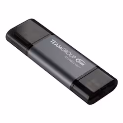 Team Group X1 USB 3.2 Gen1 USB flash drive 128 GB USB Type-A / USB Type-C 3.2 Gen 1 (3.1 Gen 1) Black, Grey - Additional view 2