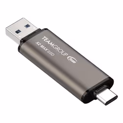 Team Group X2 MAX 2 TB USB Type-A / USB Type-C 3.2 Gen 2 (3.1 Gen 2) Grey - Additional view 2