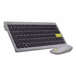 Acer Vero Combo Set, Wired, USB, QWERTY, Black, Grey, Mouse included
