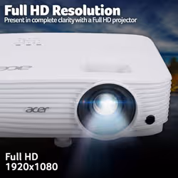 Acer H6542 1080 CarryCase EU/UK HDMI Standard throw projector 4000 ANSI lumens DLP 1080p (1920x1080) - Additional view 3
