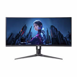 Acer Predator UM.CXXEE.501, 86.4 cm (34"), 3440 x 1440 pixels, UltraWide Quad HD, QD-OLED, 0.1 ms, Black
