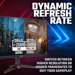 Acer NITRO VG0 Nitro VG270KV4bmiipx - 27'' 4K Ultra HD (3840x2160), 160HZ, 1ms, IPS, Black - Additional view 4