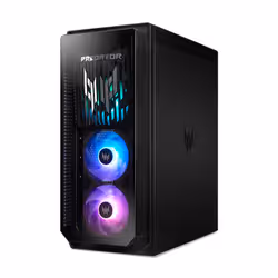 Acer Predator Orion 7000 PO7-660 Intel Core Ultra 9 285K 64 GB DDR5-SDRAM 2 TB SSD NVIDIA GeForce RTX 5090 Windows 11 Home Desktop PC Black - Additional view 3