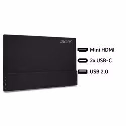Acer PM161QT portable monitor - 15.6", Full HD (1920x1080), IPS, 60Hz, 6ms, AdaptiveSync, black - Additional view 7