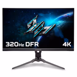 Acer Predator XB323QKV4 - 31.5" Ultra HD (3840x2160), 320Hz DFR, 0.5ms, HDR10, AMD FreeSync Premium Gaming Monitor, 80 cm (31 ...