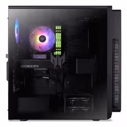 Acer Predator PO5-660 Intel Core Ultra 7 265F 32 GB DDR5-SDRAM 2 TB SSD NVIDIA GeForce RTX 5070 Windows 11 Home Desktop PC Black - Additional view 4