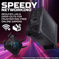Acer Predator PO3-665 Gaming Desktop - Intel Core i5-14400F, 16GB RAM, 512GB SSD, NVIDIA GeForce RTX 5070, Windows 11, Black - Additional view 7