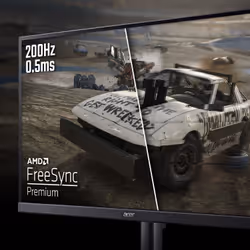 Acer KG1 Nitro KG241YX3 - 23.8" Full HD (1920x1080), 200Hz, 0.5ms, ZeroFrame, HDR10, FreeSync Premium Gaming Monitor - Additional view 5