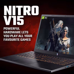 Acer Nitro V 15 V15 ANV15-52 - Intel Core i5-13420H, 16GB, 1TB SSD, NVIDIA GeForce RTX 5060, 15.6" Full HD, Windows 11 Gaming Laptop