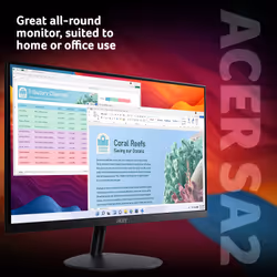 Acer SA242YP1bip - 23.8" FHD IPS (1920x1080), 144Hz, 1ms, HDMI, VGA, Black