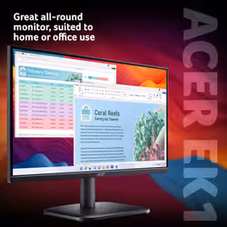 Acer EK1 EK221QJ0 Monitor 21.5 inch Full HD IPS 120 Hz 5 ms Black - Additional view 2