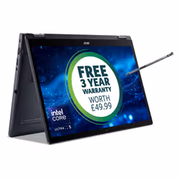 Acer TravelMate P4 Spin 14 convertible laptop (TMP414RN-54) - Intel Core Ultra 5, 16GB RAM, 512GB SSD, 14" WUXGA touchscreen, Windows 11 - Additional view 2
