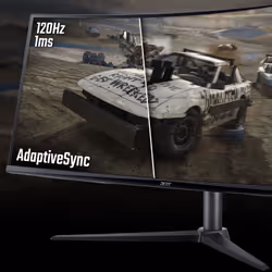 Acer NITRO XZ0 Nitro XZ340CURJ0 34" Curved WQHD 21:9 120Hz 1ms ZeroFrame FreeSync Premium Gaming Monitor - Additional view 4
