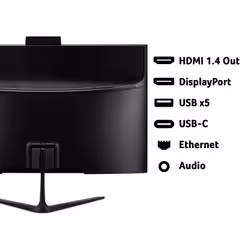 Acer Aspire C27-B All-in-One Desktop - AMD Ryzen 7-350, 16GB, 1TB SSD, Integrated AMD Radeon Graphics, 27" Full HD, Windows 11, Black - Additional view 6