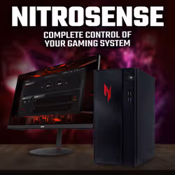 Acer NITRO 20 N20-101 Gaming Desktop - Intel Core 5-210H, 16GB, 512GB SSD, Nvidia GeForce RTX 5060, Windows 11, Black - Additional view 4