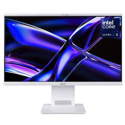 Acer Aspire S24-B All-in-One Desktop - Intel Ultra 5 226V, 16GB, 512GB SSD, Integrated Intel ARC Graphics, 23.8" QHD, Windows 11, White