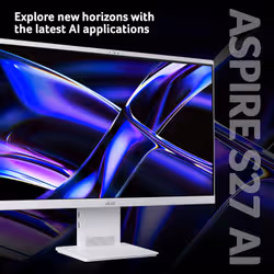 Acer Aspire S27-B All-in-One Desktop - Intel Ultra 5 226V, 16GB, 1TB SSD, Integrated Intel ARC Graphics, 27" QHD, Windows 11, White - Additional view 2