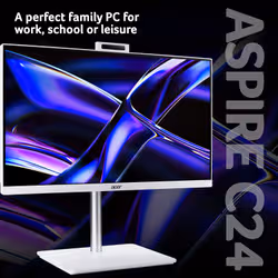 Acer Aspire Intel Core 5 16GB 512GB SSD 23.8" Full HD Windows 11 Home White All-in-One Desktop - Additional view 2