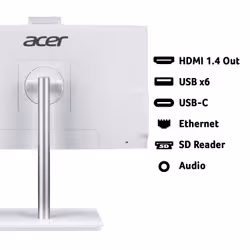 Acer Aspire Intel Core 5 16GB 512GB SSD 23.8" Full HD Windows 11 Home White All-in-One Desktop - Additional view 7