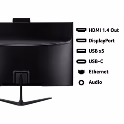 Acer Aspire C24-B All-in-One Desktop - Intel Core 5-120U, 8GB, 512GB SSD, Integrated Intel Graphics, 23.8" Full HD, Windows 11, Black - Additional view 6