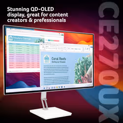 Acer CE270UX Monitor 26.5 inch QHD OLED 240 Hz 0.03 ms White - Additional view 2