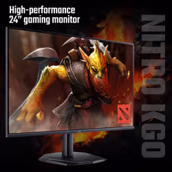 Acer KG0 Nitro KG240YW3bmiipx - 23.8'' FHD (1920x1080), IPS, 240Hz, 1ms, FreeSync Premium UK, Black - Additional view 2