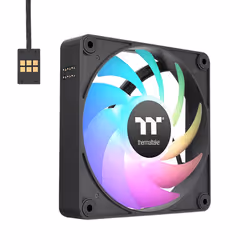 Thermaltake CT140 EX ARGB Sync PC Cooling Fan (3-Fan Pack), Fan, 14 cm, Black
