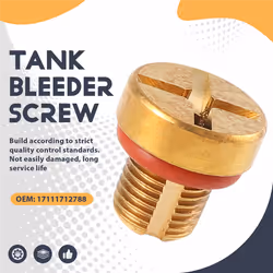 Radiator Overflow Coolant Expansion Tank Bleeder Screw Gold