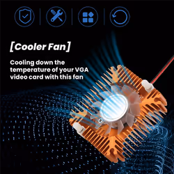 PC Computer Laptop CPU VGA Video Card 55mm Cooler Cooling Fan Heatsink
