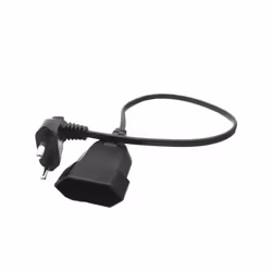 Europea Male Plug to Female Socket Power Cable for PC Computer (0.6M)