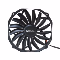 Prolimatech Ultra Sleek Vortex 14, Fan, 14 cm, 300 RPM, 1000 RPM, Black
