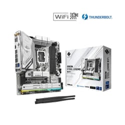Asrock B860M STEEL LEGEND WIFI. Intel B860. 1851. Micro ATX. 4 DDR5. H