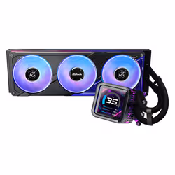 Asrock Phantom Gaming 360 LCD Processor Liquid cooling kit 12 cm Black - Additional view 3