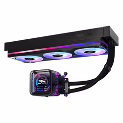 Asrock Phantom Gaming 360 LCD Processor Liquid cooling kit 12 cm Black - Additional view 4