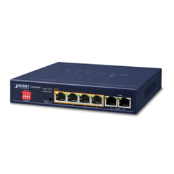 PLANET GSD-604HP network switch Unmanaged Gigabit Ethernet (10/100/1000) Power over Ethernet (PoE) Blue