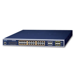 PLANET GS-4210-24UP4C network switch Managed L2/L4 Gigabit Ethernet (10/100/1000) Power over Ethernet (PoE) 1U Blue