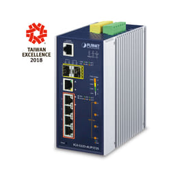 PLANET IGS-5225-4UP1T2S network switch Managed L2+ Gigabit Ethernet (10/100/1000) Power over Ethernet (PoE) Blue, Silver