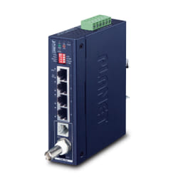 PLANET IP30 Industrial Gigabit Ethern Network transmitter & receiver Blue