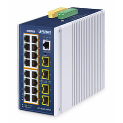 PLANET IGS-6325-16P4S network switch Managed L3 Gigabit Ethernet (10/100/1000) Power over Ethernet (PoE) Aluminium, Blue