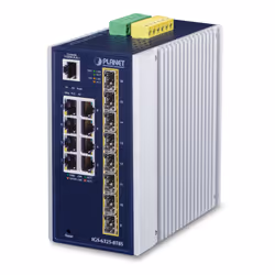 PLANET IP30 Industrial L3 8-Port, Managed, L3, Gigabit Ethernet (10/100/1000), Full duplex, Wall mountable