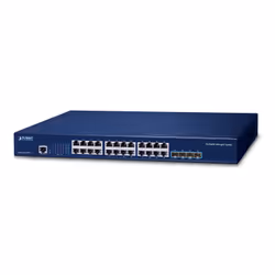 PLANET Layer 3 24-Port 10/100/1000T, Managed, L3, Gigabit Ethernet (10/100/1000), Full duplex, Rack mounting, 1U